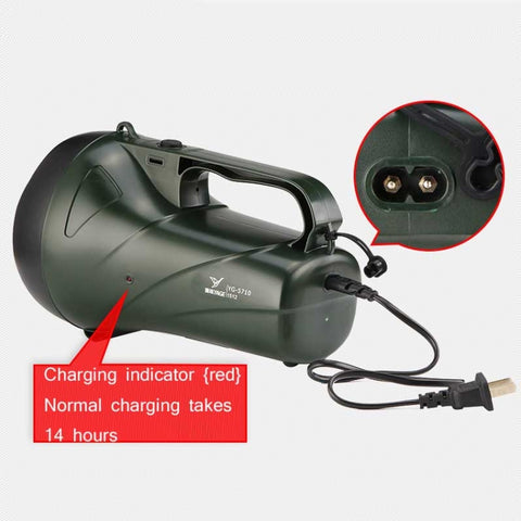 YAGE YG-5710 5W LED Waterproof Glare Flashlight Outdoor Rechargeable Lighting Portable Lamp, CN Plug