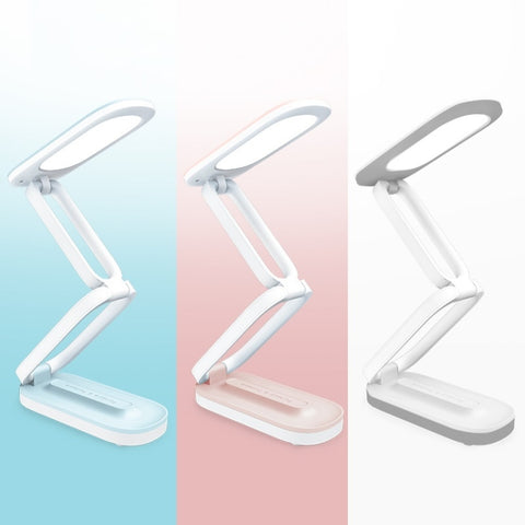 YAGE T125 LED Desk Lamp USB Foldable Reading Eye Light, Porcelain White, Blue White, Pink White