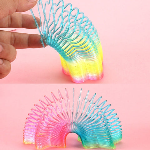 10 PCS Glitter Transparent Rainbow Circle Polygon Spring Rainbow Circle,Ramdom Style Delivery, Glitter Transparent Rainbow Circle