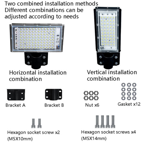 LED Waterproof Road Lighting Courtyard Floodlight, 50W, 100W