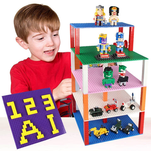 32*32 Small Particle DIY Building Block Bottom Plate 25.5*25.5 cm Building Block Wall Accessories Toys for Children
