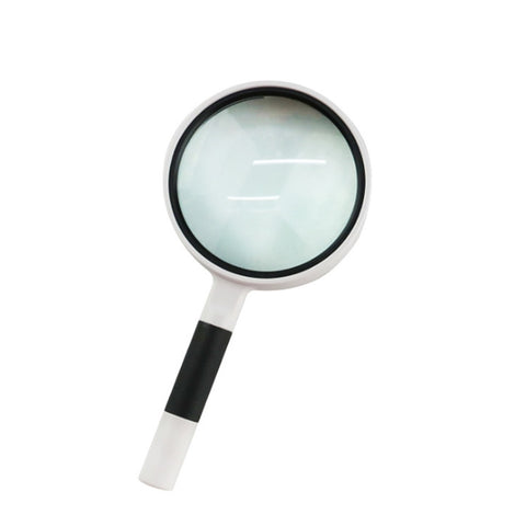 Hand-Held Reading Magnifier Glass Lens Anti-Skid Handle Old Man Reading Repair Identification Magnifying Glass, 37mm 16 Times (Black White), 37mm 16 Times (Blue White), 50mm 7 Times (Black White), 50mm 7 Times (Blue White), 65mm 6 Times (Black White)  ...