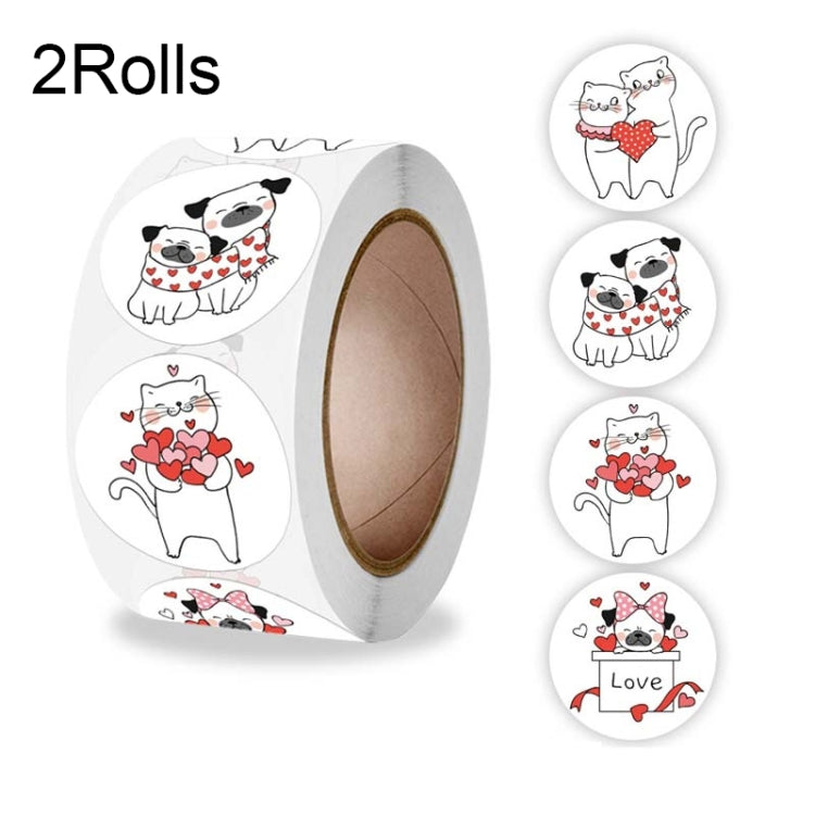 2 Rolls K-92 Animal Seal Sticker Gift Decoration Label, K-92 Sticker