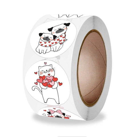 2 Rolls K-92 Animal Seal Sticker Gift Decoration Label, K-92 Sticker