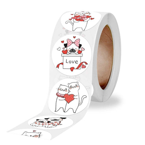 2 Rolls K-92 Animal Seal Sticker Gift Decoration Label, K-92 Sticker