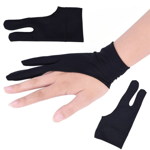 2 Finger Anti-fouling Drawing Glove for Graphics Drawing Tablet, Both for Right and Left Hand, For  men, For  women