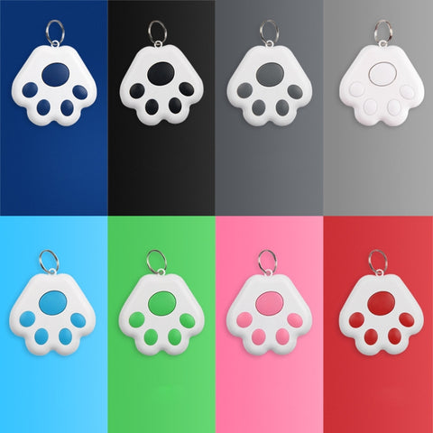2 PCS HYC-09 Dog Paw Bluetooth Anti-Lost Device Pet Tracking Locator Keychain Smart Search Two-Way Alarm, Dog Paw Dark Gray, Dog Paw Black, Dog Paw White, Dog Paw Light Blue, Dog Paw Green, Dog Paw Pink, Dog Paw Red, Dog Paw Dark Blue