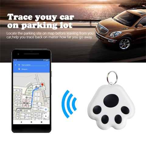 2 PCS HYC-09 Dog Paw Bluetooth Anti-Lost Device Pet Tracking Locator Keychain Smart Search Two-Way Alarm, Dog Paw Dark Gray, Dog Paw Black, Dog Paw White, Dog Paw Light Blue, Dog Paw Green, Dog Paw Pink, Dog Paw Red, Dog Paw Dark Blue