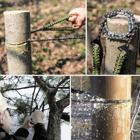 Outdoor Sports Hand Chainsaws Braided Umbrella Rope Camping Survival Pocket Saw, Umbrella Rope