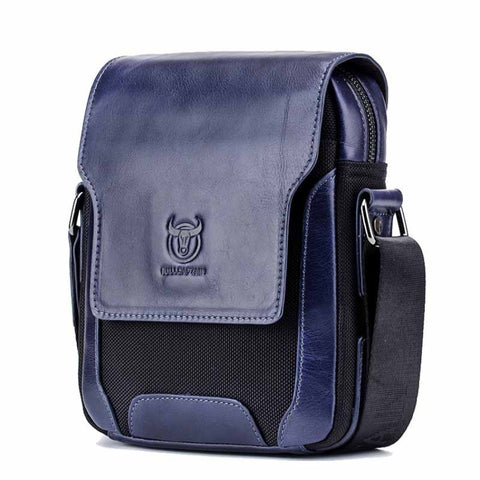 BUFF CAPTAIN 999 Men Leather Diagonal Bag First-Layer Cowhide Multi-Function Shoulder Bags