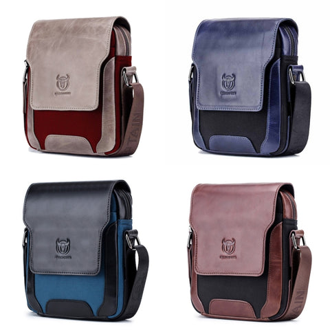 BUFF CAPTAIN 999 Men Leather Diagonal Bag First-Layer Cowhide Multi-Function Shoulder Bags