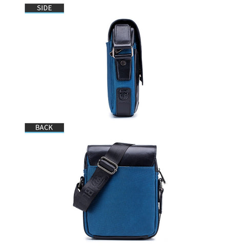 BUFF CAPTAIN 999 Men Leather Diagonal Bag First-Layer Cowhide Multi-Function Shoulder Bags
