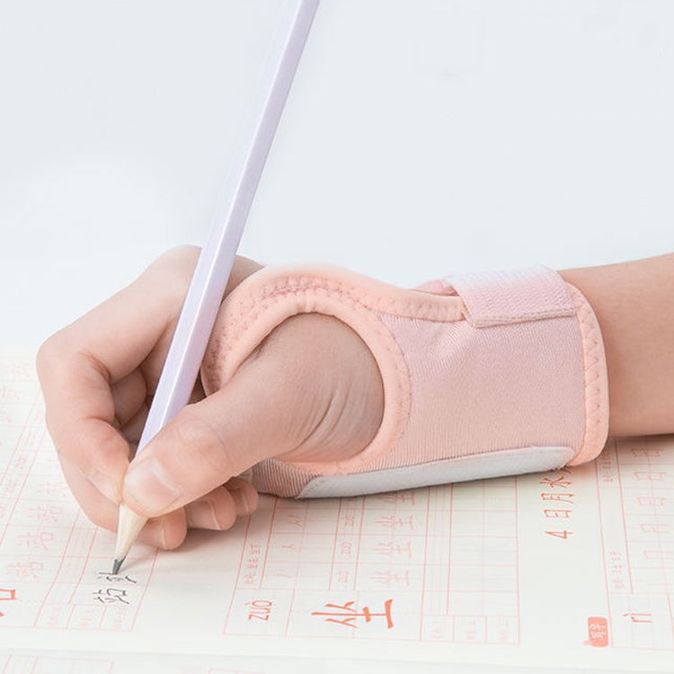 Pen-Holding Posture Wrist Correction Belt Primary School Students Writing Anti-Hook Wrist Corrector,Size:, M (Black), S (Blue), S  (Pink), M (Blue), M  (Pink)