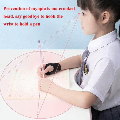 Pen-Holding Posture Wrist Correction Belt Primary School Students Writing Anti-Hook Wrist Corrector,Size:, M (Black), S (Blue), S  (Pink), M (Blue), M  (Pink)