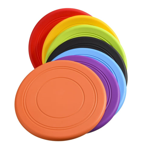 Pet Toy Flying Disc Pet Interactive Training Floating Water Bite-Resistant Soft Flying Disc, Orange, Black, Red, Purple, Blue, Yellow, Green