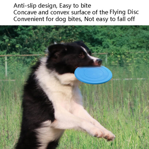 Pet Toy Flying Disc Pet Interactive Training Floating Water Bite-Resistant Soft Flying Disc, Orange, Black, Red, Purple, Blue, Yellow, Green