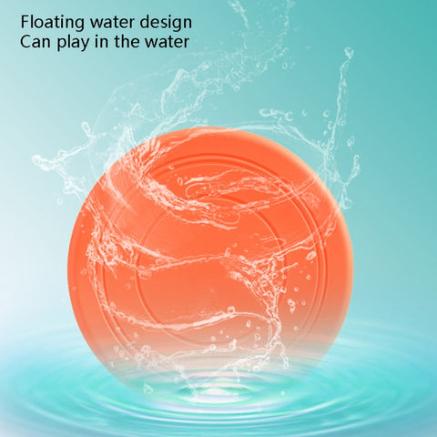 Pet Toy Flying Disc Pet Interactive Training Floating Water Bite-Resistant Soft Flying Disc, Orange, Black, Red, Purple, Blue, Yellow, Green