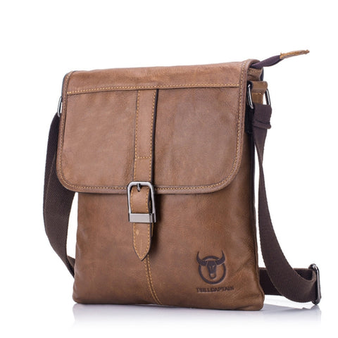 BUFF CAPTAIN 034 Men Leather Shoulder Bag Sports Outdoor First-Layer Cowhide Bag