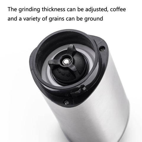 Household Stainless Steel Hand-Cranked Coffee Machine Grinder, Transparent Model, Stainless Steel Model