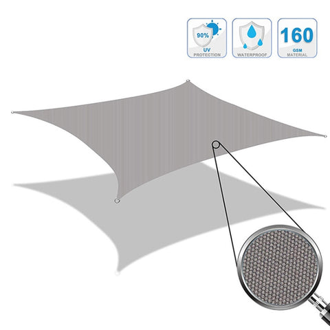 Outdoor Garden Sunshade Sail Waterproof Anti-UV Canopy, Size: 3.6m x 3.6m, 3.6m x 3.6m