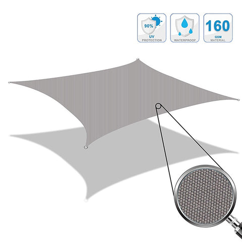 Triangle Outdoor Garden Sunshade Sail Waterproof Anti-UV Canopy, Size: 3m x 3m x 4.3m, 3m x 3m x 4.3m