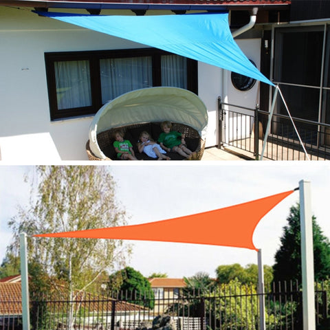 Triangle Outdoor Garden Sunshade Sail Waterproof Anti-UV Canopy, Size: 3m x 3m x 4.3m, 3m x 3m x 4.3m