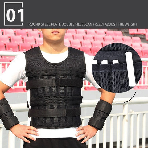 Sport Vest Leg And Arm Weight-Bearing Straps Fitness Training Weighting Equipment, Spec: 1kg Vest, 1kg Vest, 3kg Vest, 5kg Vest, 10kg Vest, 15kg Vest, 10kg Suit, 15kg Suit