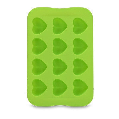 Silicone Chocolate Mold Tray Creative Geometry Shaped Ice Cube Cake decoration Mold, Round, Square, Heart, Star