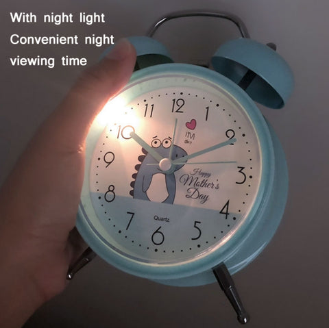 Student Cute Style Bell Alarm Clock Bedside Mute Clock With Light Specification：, Y33 3 Inch (Blue), Y33 3 Inch (Green), Y33 3 Inch (Pink), Y33 3 Inch (Beige), Y34 3 Inch (Blue), Y34 3 Inch (Green), Y34 3 Inch (Pink), Y34 3 Inch (Beige), Y35 4 Inch (Bl...