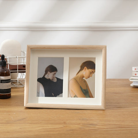 Wooden Wall-Mounted Pendulum Dual-Purpose Combination Photo Frame Style：, 8 inch, Two Frame, Three Frame, Four Frame Horizontal, Four Frame Vertical