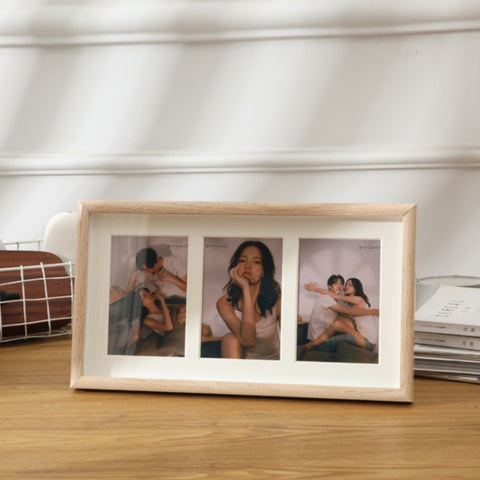 Wooden Wall-Mounted Pendulum Dual-Purpose Combination Photo Frame Style：, 8 inch, Two Frame, Three Frame, Four Frame Horizontal, Four Frame Vertical
