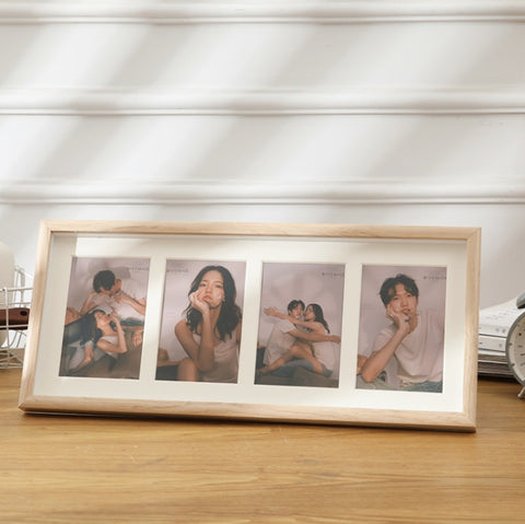 Wooden Wall-Mounted Pendulum Dual-Purpose Combination Photo Frame Style：, 8 inch, Two Frame, Three Frame, Four Frame Horizontal, Four Frame Vertical