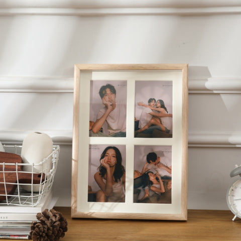 Wooden Wall-Mounted Pendulum Dual-Purpose Combination Photo Frame Style：, 8 inch, Two Frame, Three Frame, Four Frame Horizontal, Four Frame Vertical