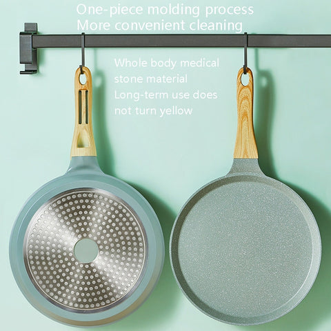 Non-Adhesive Pan Cake Crust Omelette Breakfast Pancake Pan, Pink 6 inch, Pink 10 inch, Black 6 inch, Black 8 inch, Black 10 inch, Green 20cm, Green 28cm