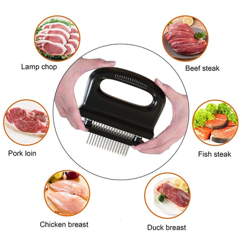 48 Pneumatizer With Handle Tender Meat Knuckle Utensils Kitchen Tool Barbecue Meat, 48-pin  20A48