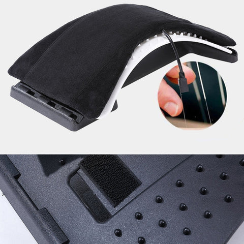 Electric Heating Belt Waist Lumbar Spine Massager Waist Four Seasons Heating Spine Correction Backrest, , US Plug Electric Hot Model (Black), , US Plug Electric Hot Model (White), Ordinary Model (Black), Ordinary Model (White)