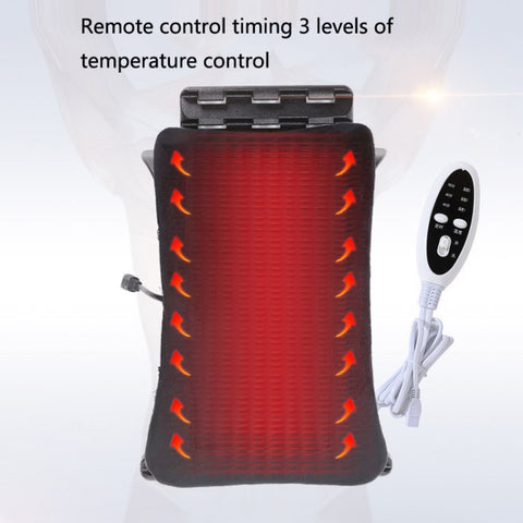 Electric Heating Belt Waist Lumbar Spine Massager Waist Four Seasons Heating Spine Correction Backrest, , US Plug Electric Hot Model (Black), , US Plug Electric Hot Model (White), Ordinary Model (Black), Ordinary Model (White)