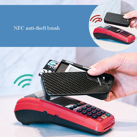 New-Bring Metal Card Holder RFID Anti-Theft Magnetic Automatic Shift Business Card Sase Waterproof Wallet, Red, Blue, Black, Grey, Carbon Fiber
