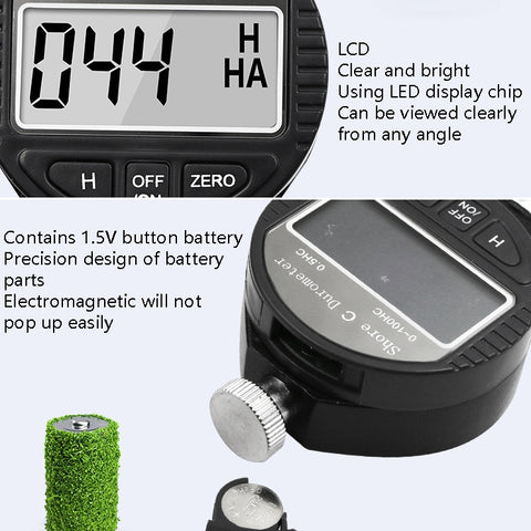Electronic Digital Display Hard Meter Plastic Rubber Silicone Tire Hardness Meter, 0-100HA A, 0-100HC C, 0-100HD D