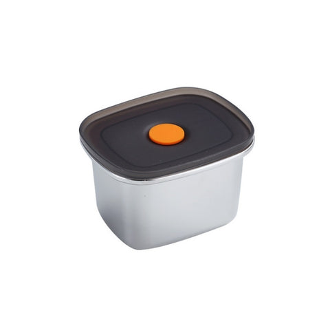 Refrigerator Fruit Fresh-Keeping Box 304 Stainless Steel Sealed Lunch Box, 250ml, 450ml, 600ml, 1000ml