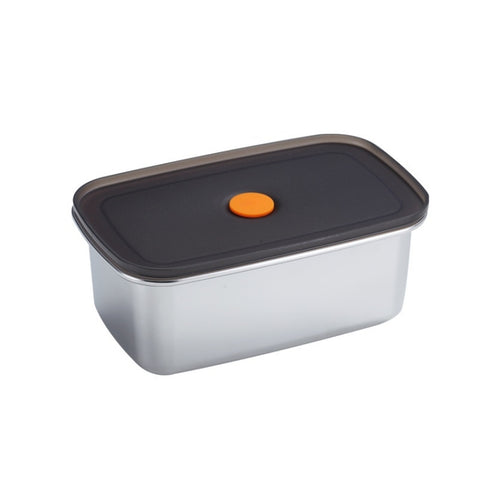 Refrigerator Fruit Fresh-Keeping Box 304 Stainless Steel Sealed Lunch Box, 250ml, 450ml, 600ml, 1000ml