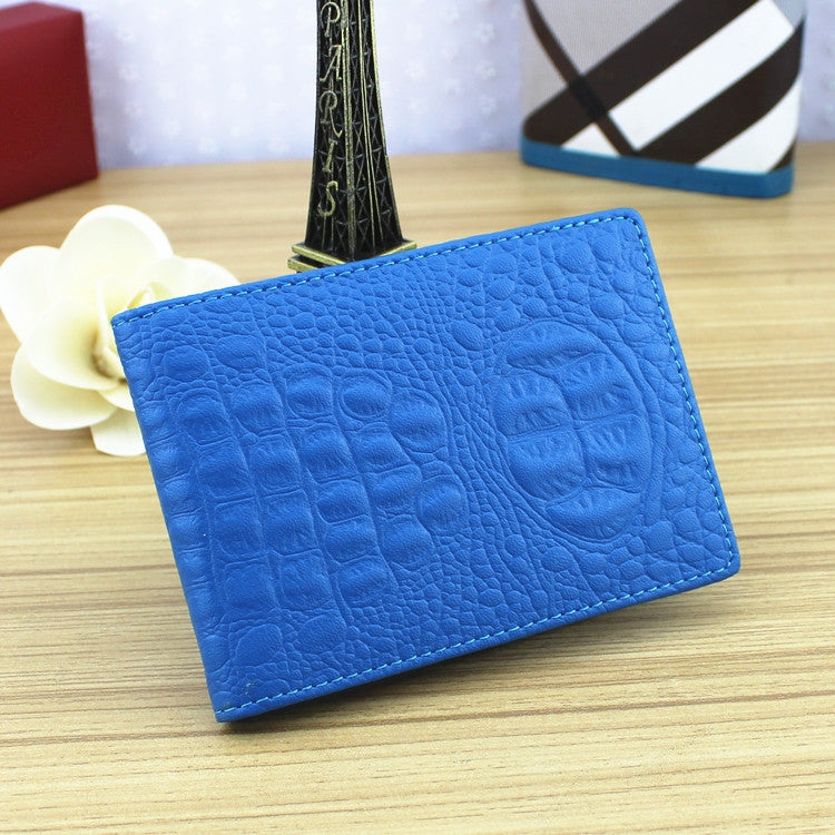 Crocodile Pattern Driver License Cover Universal Driver License Holder Card Slot ID Card Holder, Blue, Black, White, Orange, Red, Pink, Rose Red