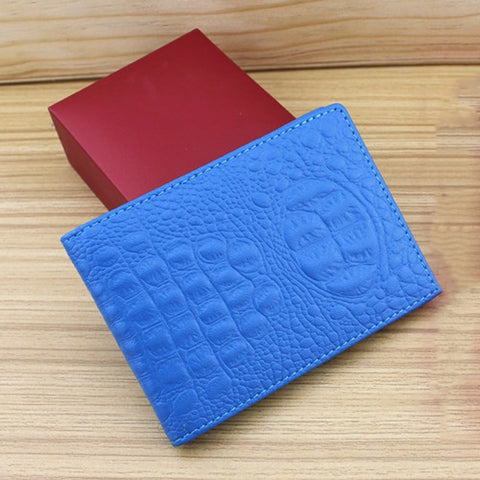 Crocodile Pattern Driver License Cover Universal Driver License Holder Card Slot ID Card Holder, Blue, Black, White, Orange, Red, Pink, Rose Red