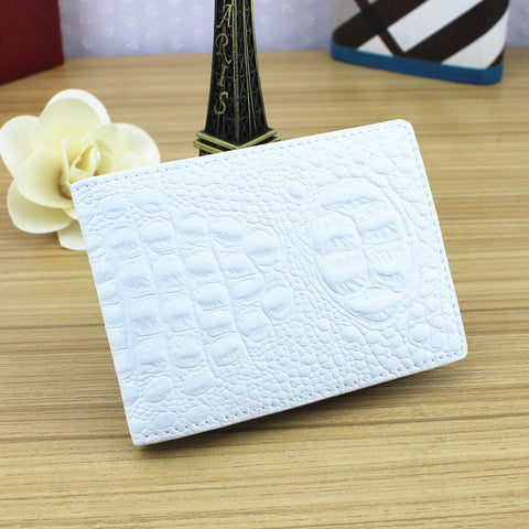 Crocodile Pattern Driver License Cover Universal Driver License Holder Card Slot ID Card Holder, Blue, Black, White, Orange, Red, Pink, Rose Red