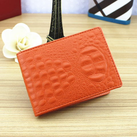 Crocodile Pattern Driver License Cover Universal Driver License Holder Card Slot ID Card Holder, Blue, Black, White, Orange, Red, Pink, Rose Red