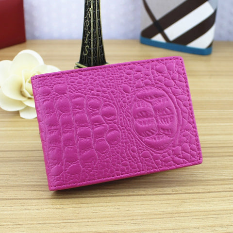Crocodile Pattern Driver License Cover Universal Driver License Holder Card Slot ID Card Holder, Blue, Black, White, Orange, Red, Pink, Rose Red