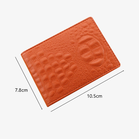 Crocodile Pattern Driver License Cover Universal Driver License Holder Card Slot ID Card Holder, Blue, Black, White, Orange, Red, Pink, Rose Red