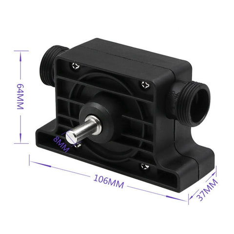 Portable Mini Water Pump Electric Drill Driven High Flow Oil Pump, Standard With Two Connectors, High Flow Oil Pump