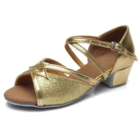 Tango Salsa Latin Low Heel Soft Bottom Dance Shoes for Girls & Women, 41, 39