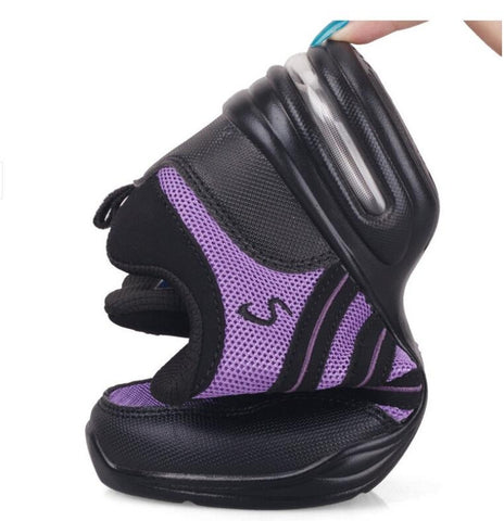Soft Bottom Mesh Breathable Modern Dance Shoes Heightening Shoes for Women, 42, 35